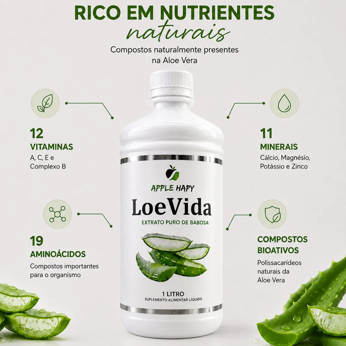LoeVida® – Extrato Natural de Babosa